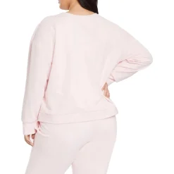 Plus Side Tie Cotton Sweatshirt