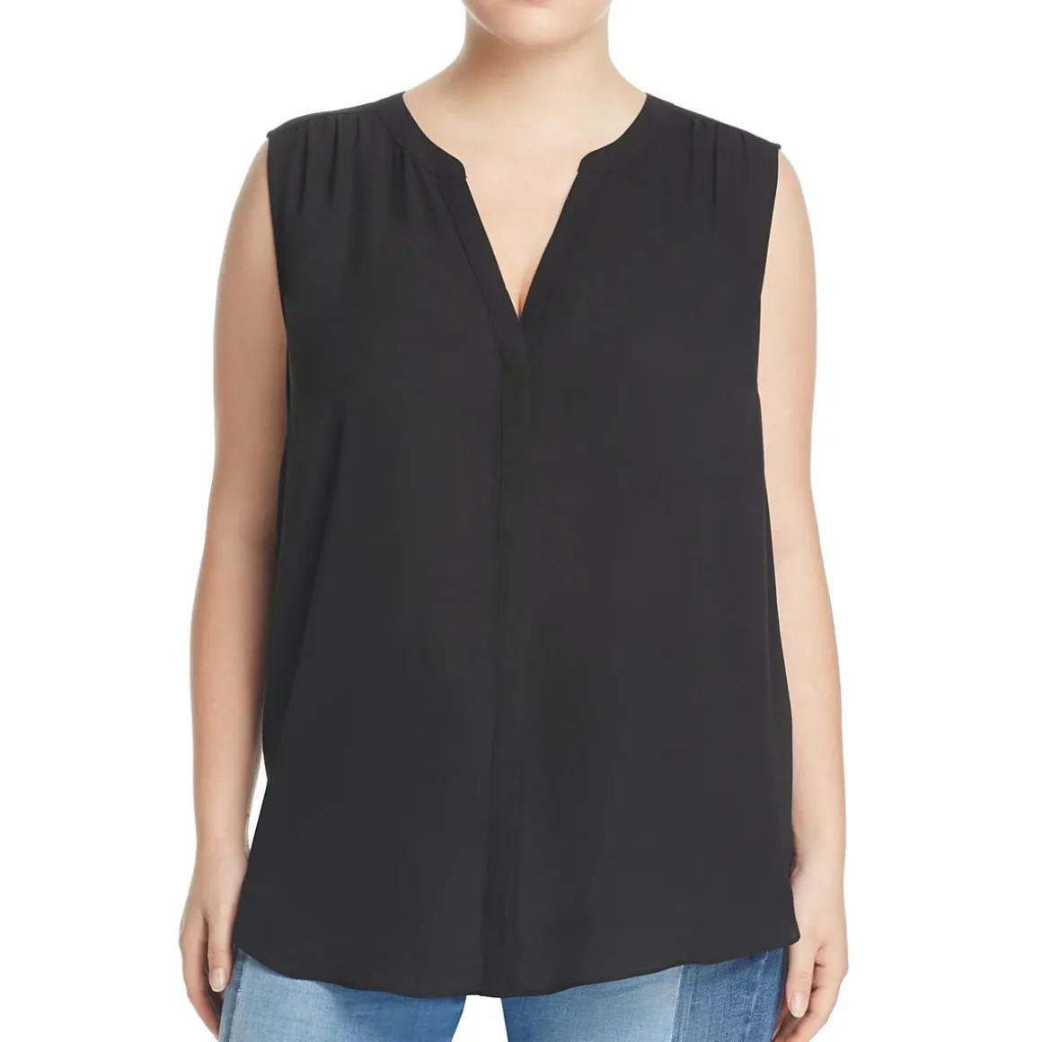 Plus Sleeveless Blouse