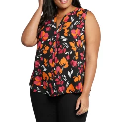 Plus Sleeveless Blouse