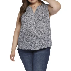 Plus Sleeveless Blouse