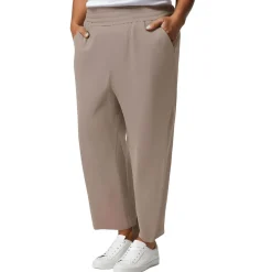 Plus Smocked High Rise Wide Leg Pants