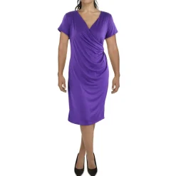 Plus Solid Midi Dress