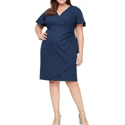 Plus Sparkle Midi Sheath Dress