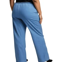 Plus Stretch Cotton Straight Leg Pants