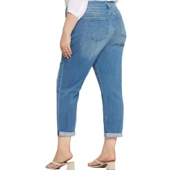Plus Stretch Denim Cropped Jeans