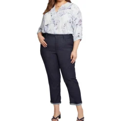 Plus Stretch Denim Straight Leg Jeans