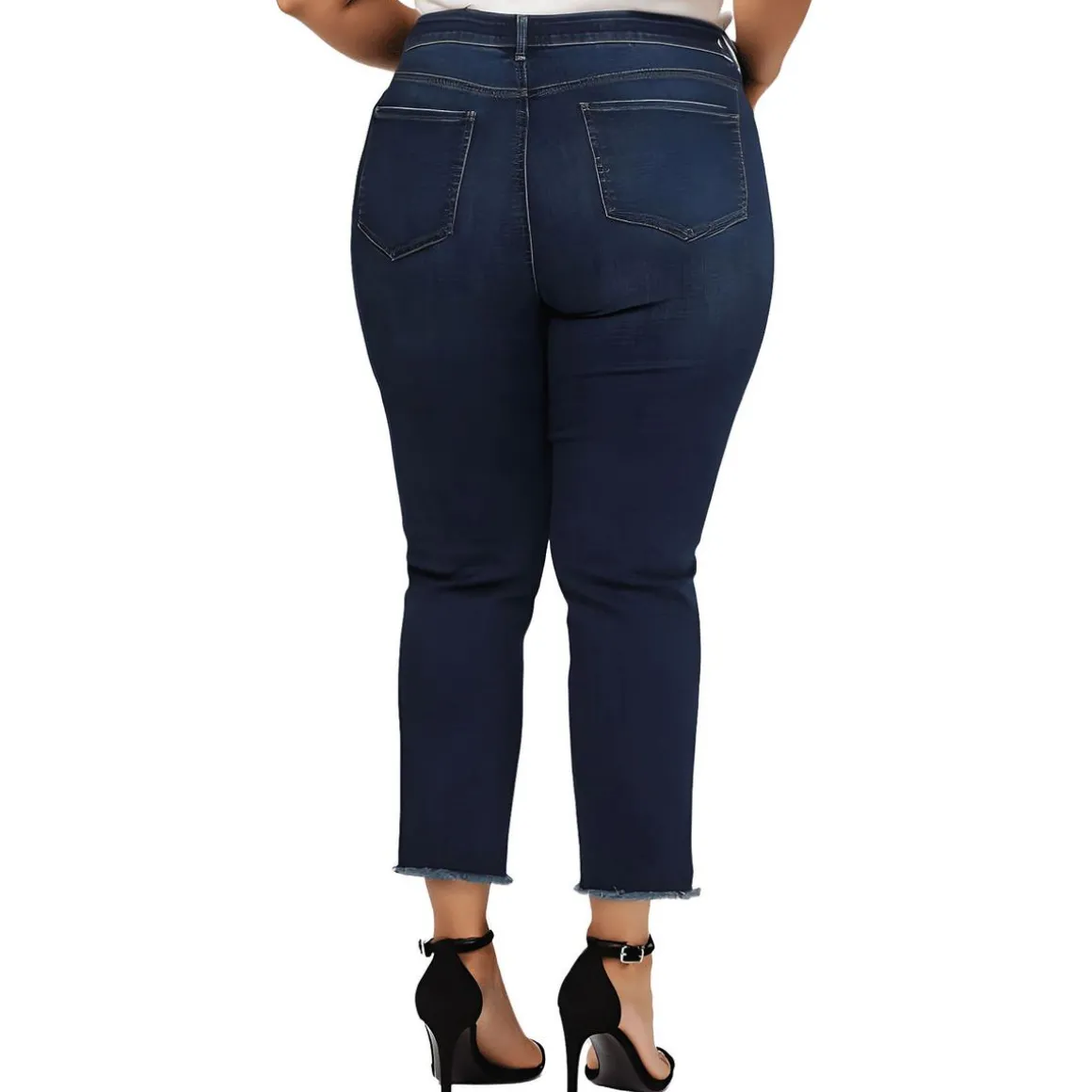 Plus Stretch Denim Straight Leg Jeans