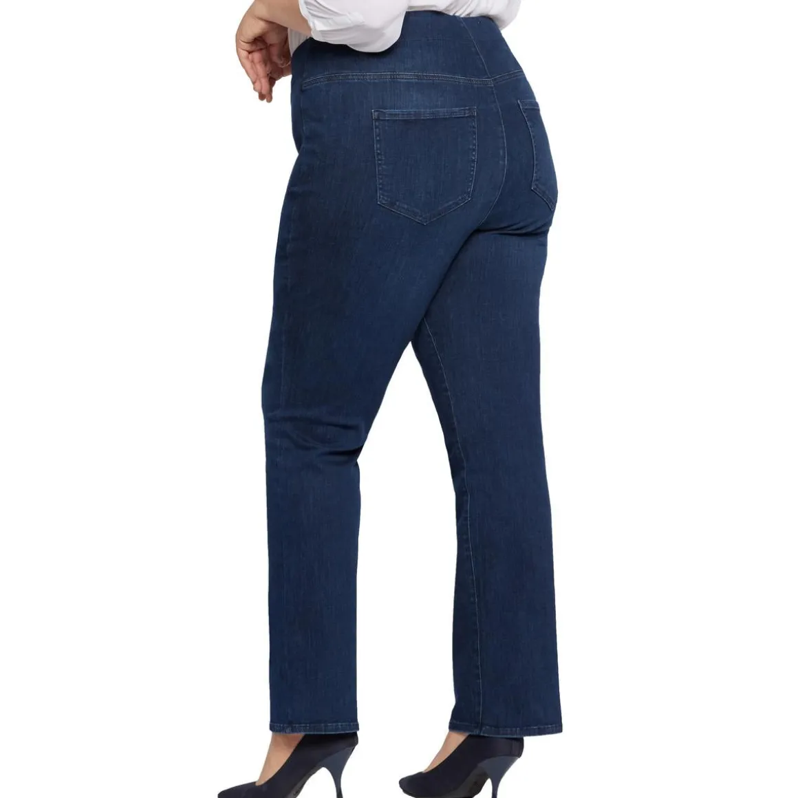 Plus Stretch Denim Straight Leg Jeans
