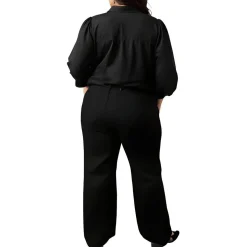 Plus Teresa Stretch Denim Wide Leg Jeans