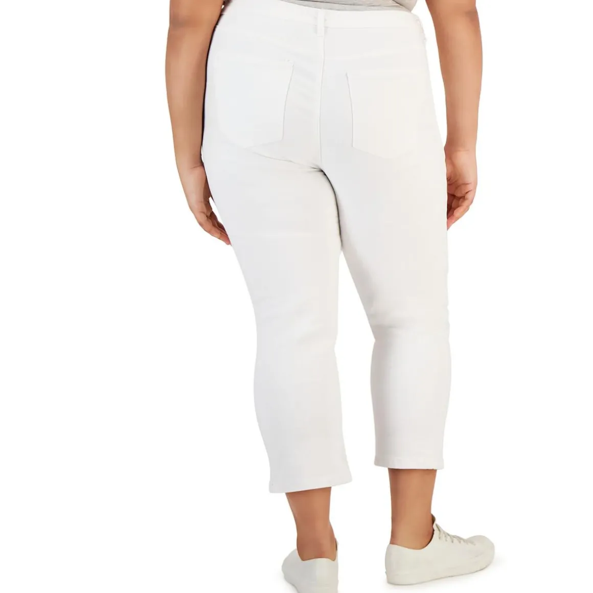 Plus The Retro Denim Mid-Rise Straight Leg Jeans