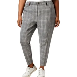 Plus Tribeca Plaid Skinny Pants