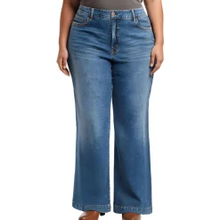 Plus True Love Pocket Denim Wide Leg Jeans
