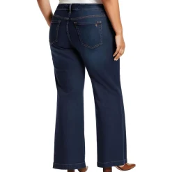 Plus True Love Pocket Denim Wide Leg Jeans