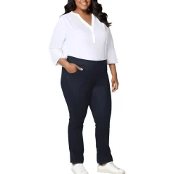 Plus Tummy Slimming Denim Bootcut Jeans