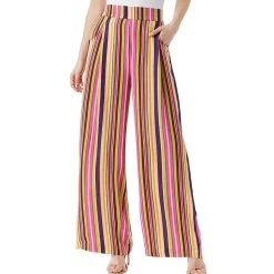 Plus Winnie Solid Pull On Wide Leg Pants