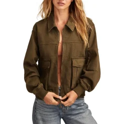 Pocket Cotton Bomber Jacket