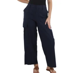 Pocket Cotton Wide Leg Pants