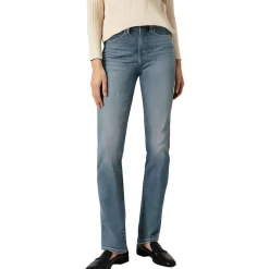 Pocket Denim Straight Leg Jeans