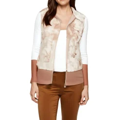 Pocket Faux Fur Sweater Vest