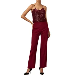 Pocket Satin Wide Leg Pants