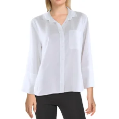 Pocket Tencel Button-Down Top