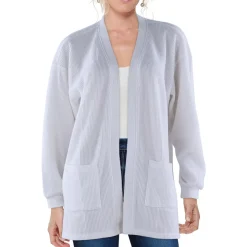 Pocket Waffle Cardigan Sweater