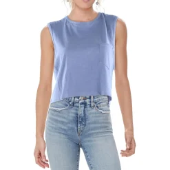 Pocket Wide Neck Cropped