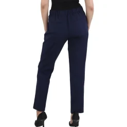 Pomelo Solid Wool Straight Leg Pants