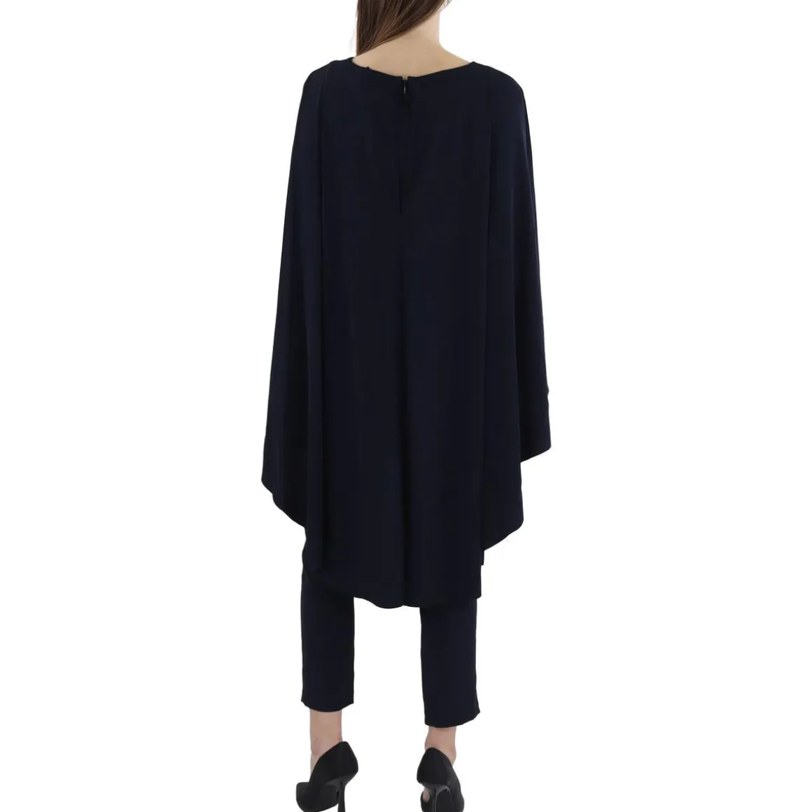 Poncho Sleeve Ankle Leg Jumpsuit