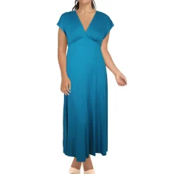 Poncho Sleeve Long Maxi Dress