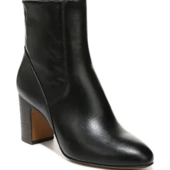 Ponte Zipper Faux Leather Booties
