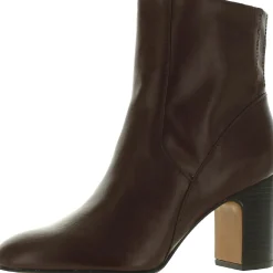 Ponte Zipper Faux Leather Booties