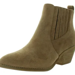 Potion Cushioned Footbed Faux Suede Ankle Boots