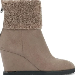 Powell Zipper Wedge Boots