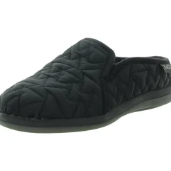 Preston Faux Fur Lined Quilted Slide Slippers