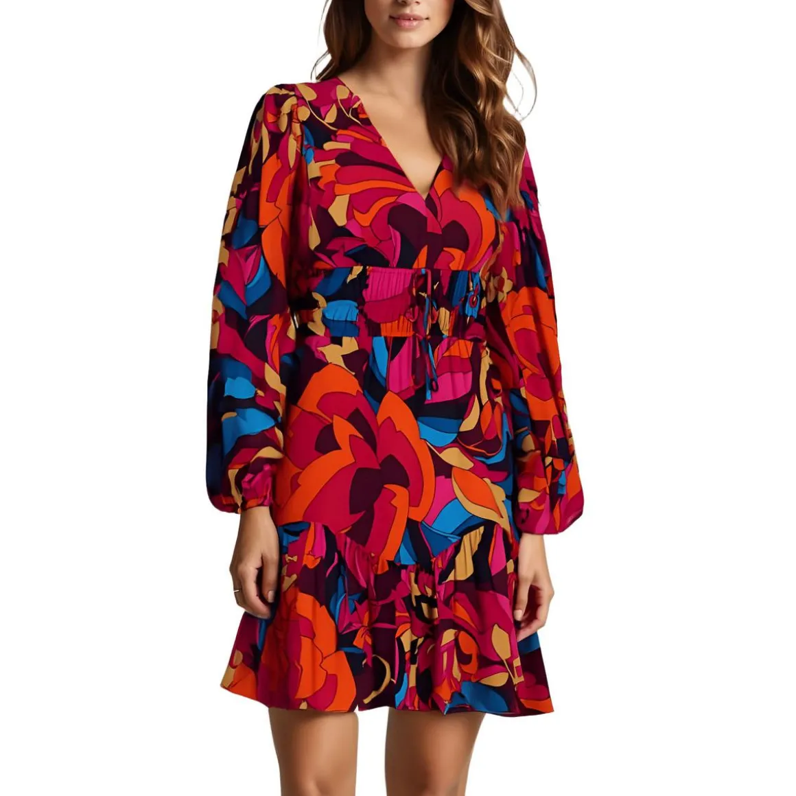 Printed Shift Dress