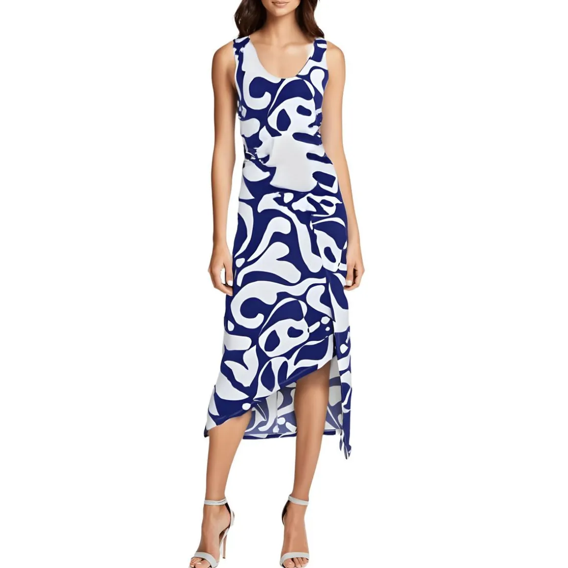 Printed Wrap Dress