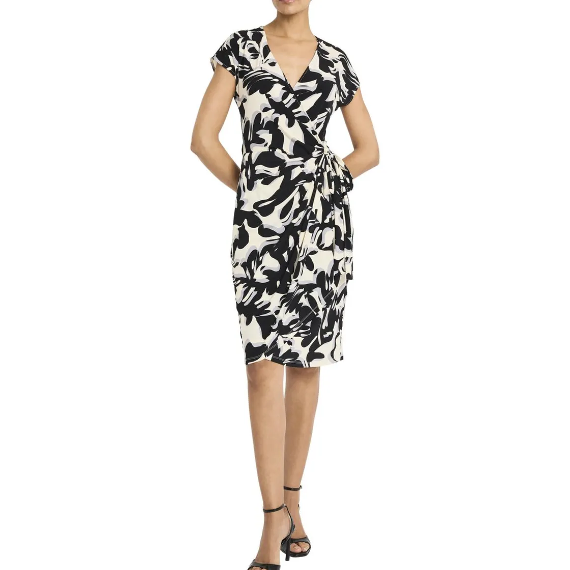 Printed Wrap Dress