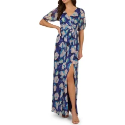 Printed Chiffon Maxi Dress