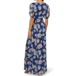 Printed Chiffon Maxi Dress