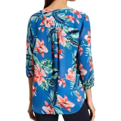 Printed Chiffon Tunic Top