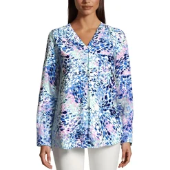 Printed Chiffon Tunic Top