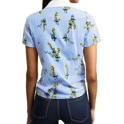 Printed Cotton Polo Top