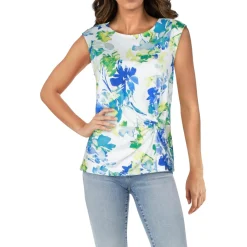 Printed Cotton Pullover Top