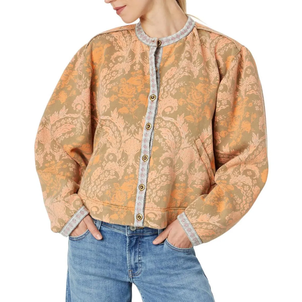 Printed Cotton Soft Shell Jacket