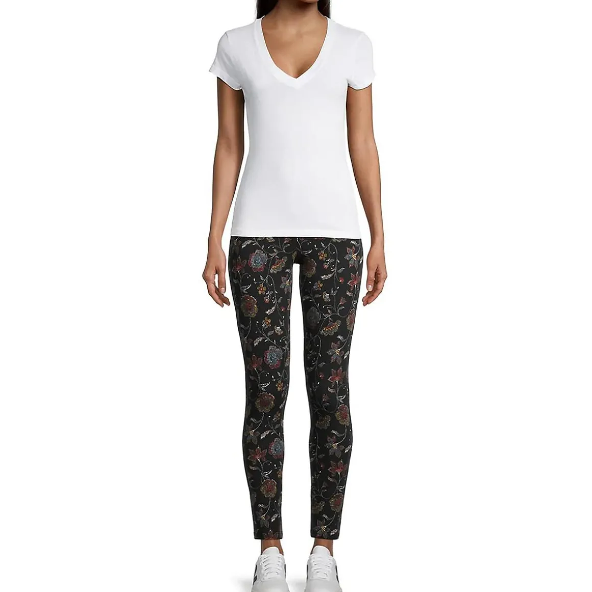Printed Cotton Stretch Leggings