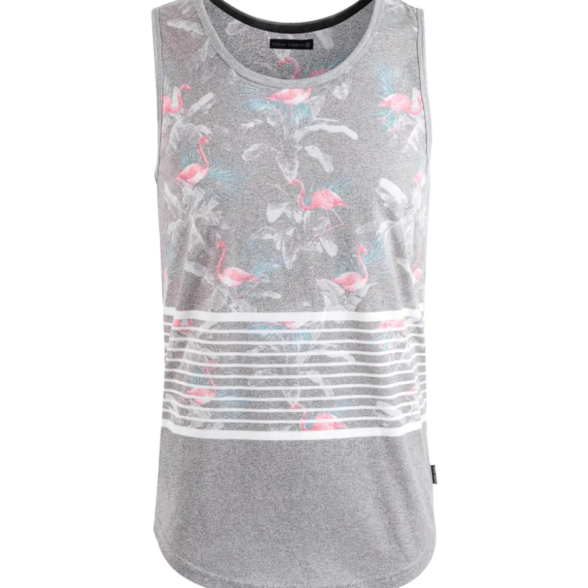 Printed Heathered Tank Top