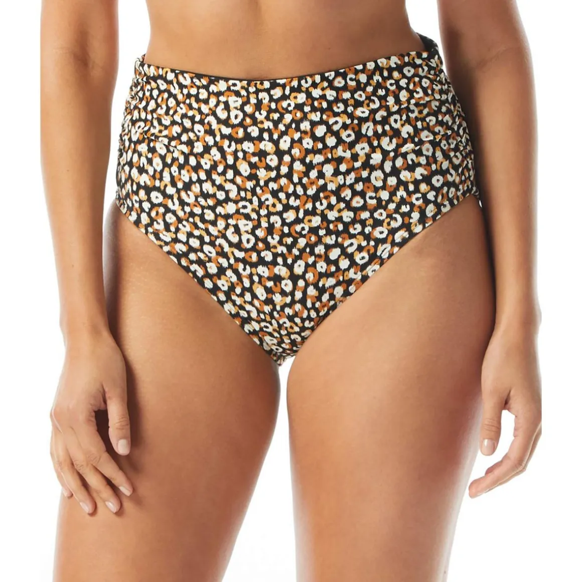 Printed High-Waisted Swim Bottom Separates