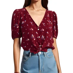 Printed Knit Cropped