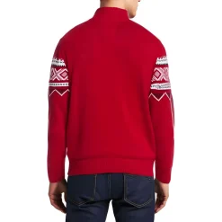 Printed Knit Pullover Sweater